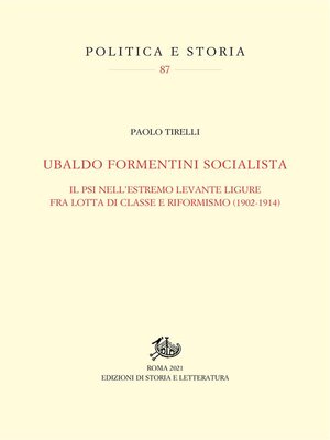 cover image of Ubaldo Formentini socialista